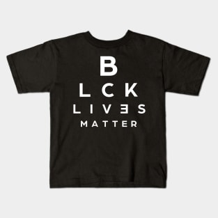 BLCK LVS MTTR can you read it white text Kids T-Shirt